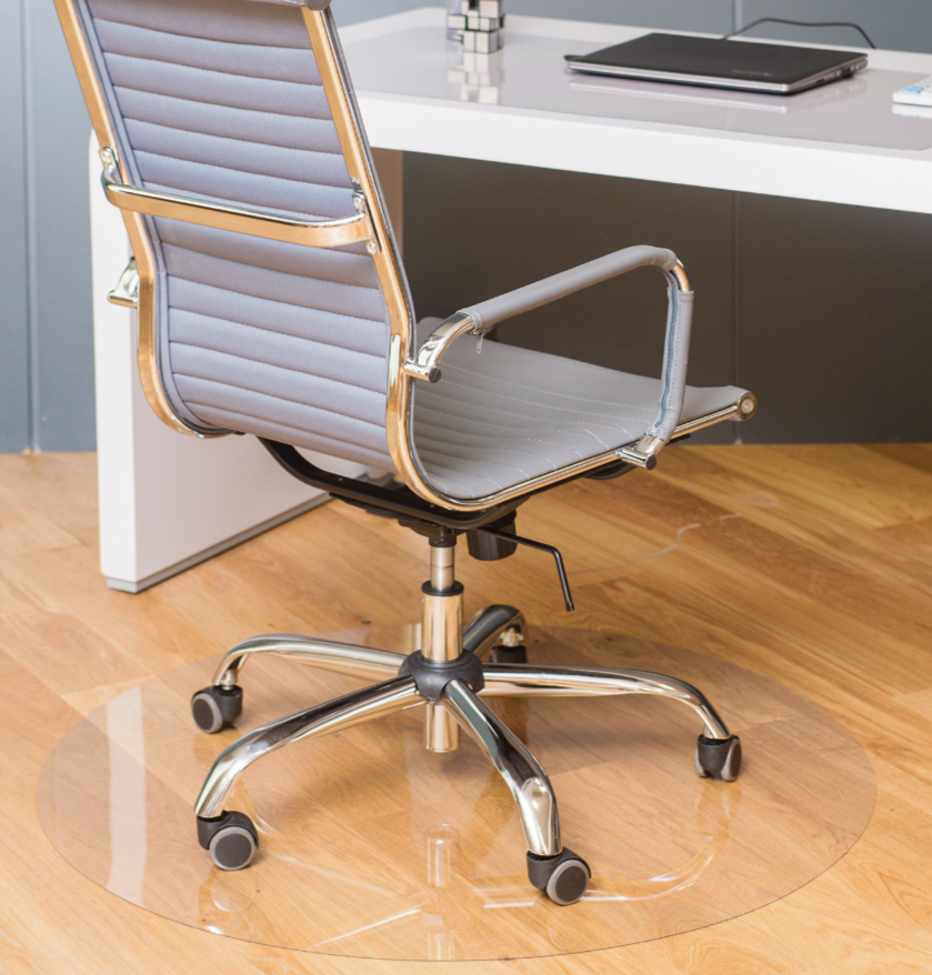 Коврик защитный напольный, поликарбонат, КРУГ диаметр 100 см, глянец, толщина 1 мм