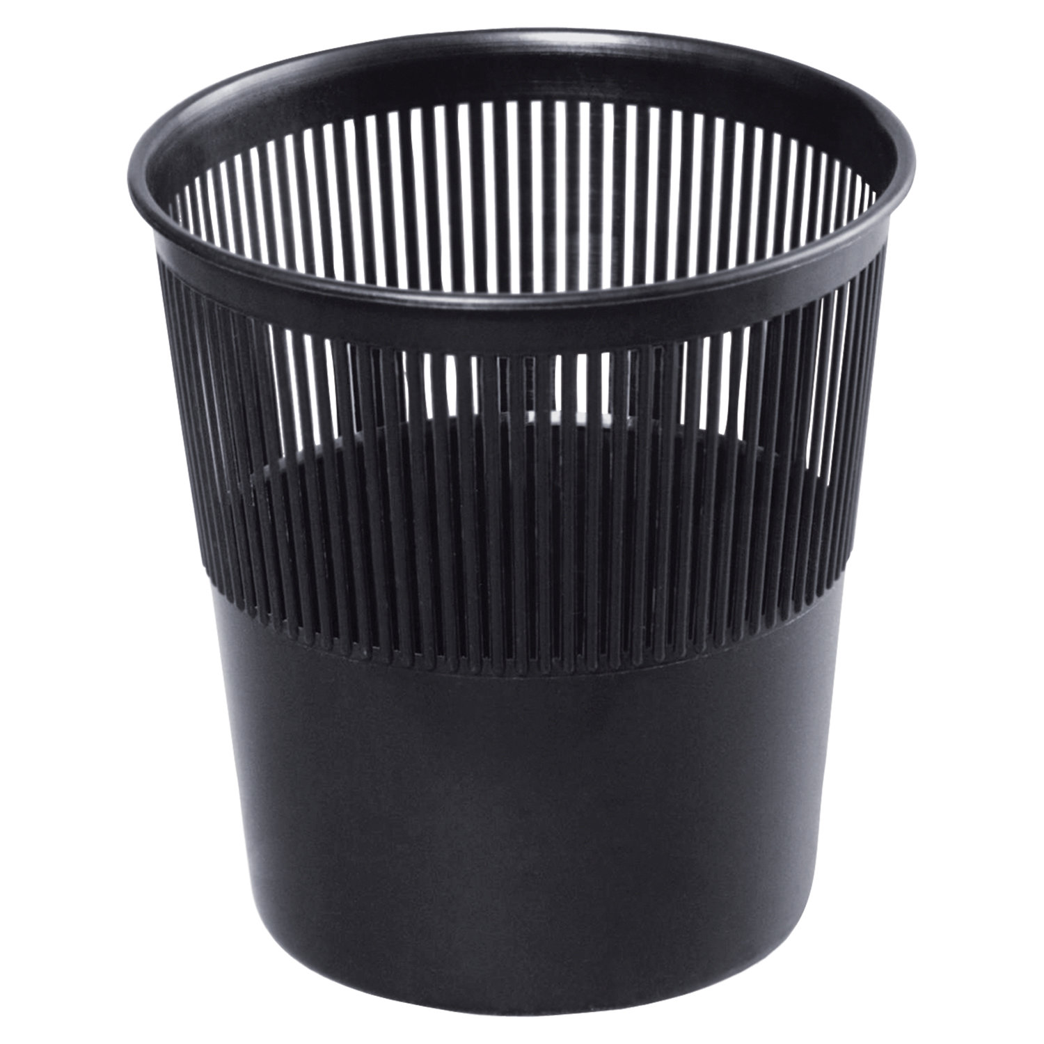 Корзина для бумаг BRAUBERG сетчатая, 9 л, черная
