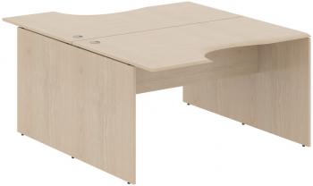 РАБОЧАЯ СТАНЦИЯ ИЗ 2-Х СТОЛОВ W2CET 149,3 (1400*1806*750) Бук Тиара