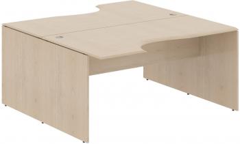 РАБОЧАЯ СТАНЦИЯ ИЗ 2-Х СТОЛОВ W2CET 169,2 (1600*1806*750) Бук Тиара