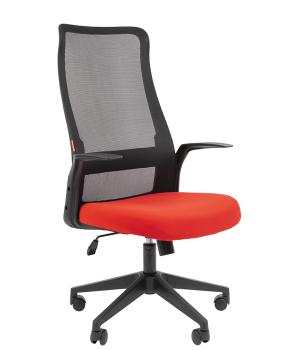  CHAIRMAN 573  Сетчатый акрил черный/Полиэстер красный