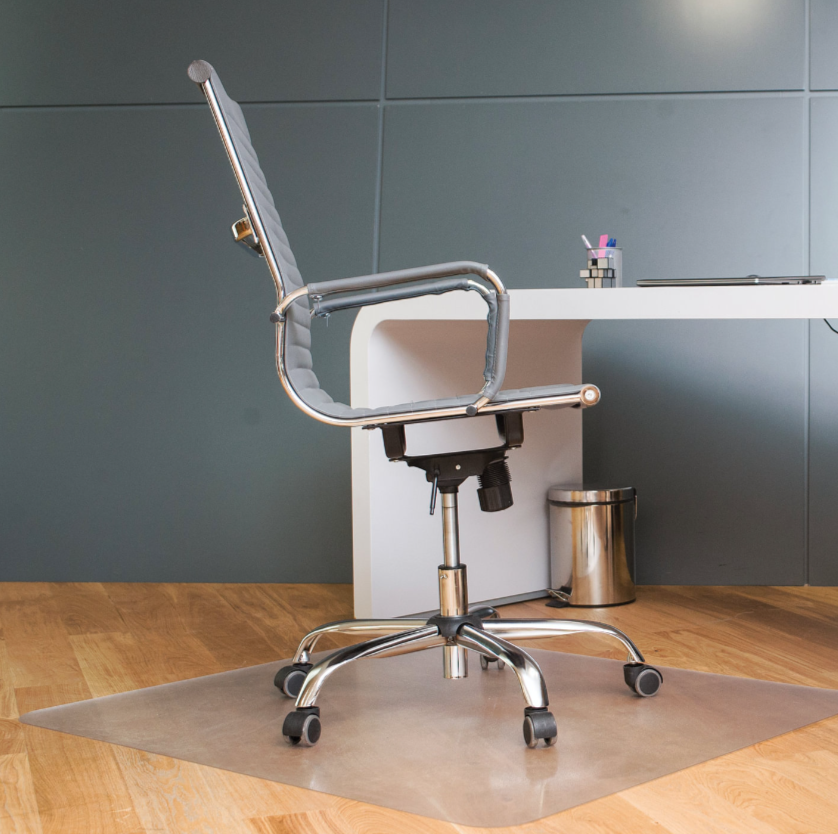 Коврик защитный напольный, поликарбонат, 100х120 см, шагрень, 1,8 мм