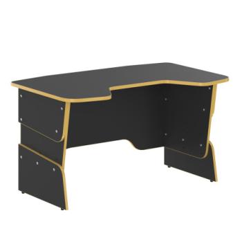 Стол компьютерный игровой STG 1385 1360x850х681/745/809 Пластик желтый