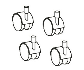 Р703 (? 40) Комплект колесных опор А-401