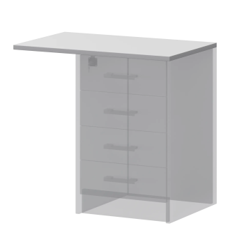 А-706 Крышка к тумбе АТ-05(730Х450Х22),  Белый