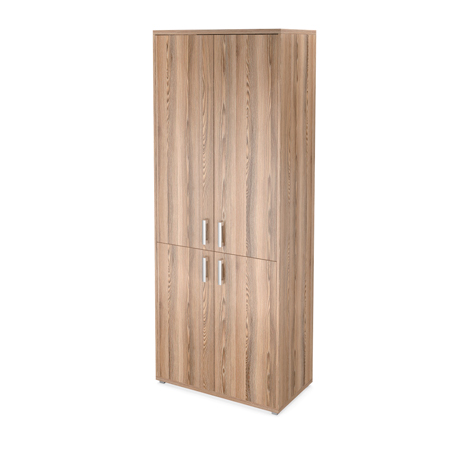 Т-580 Стеллаж (800Х445Х2050) с НТ-600.2 и НТ-601.2 ЛДСП дверьми