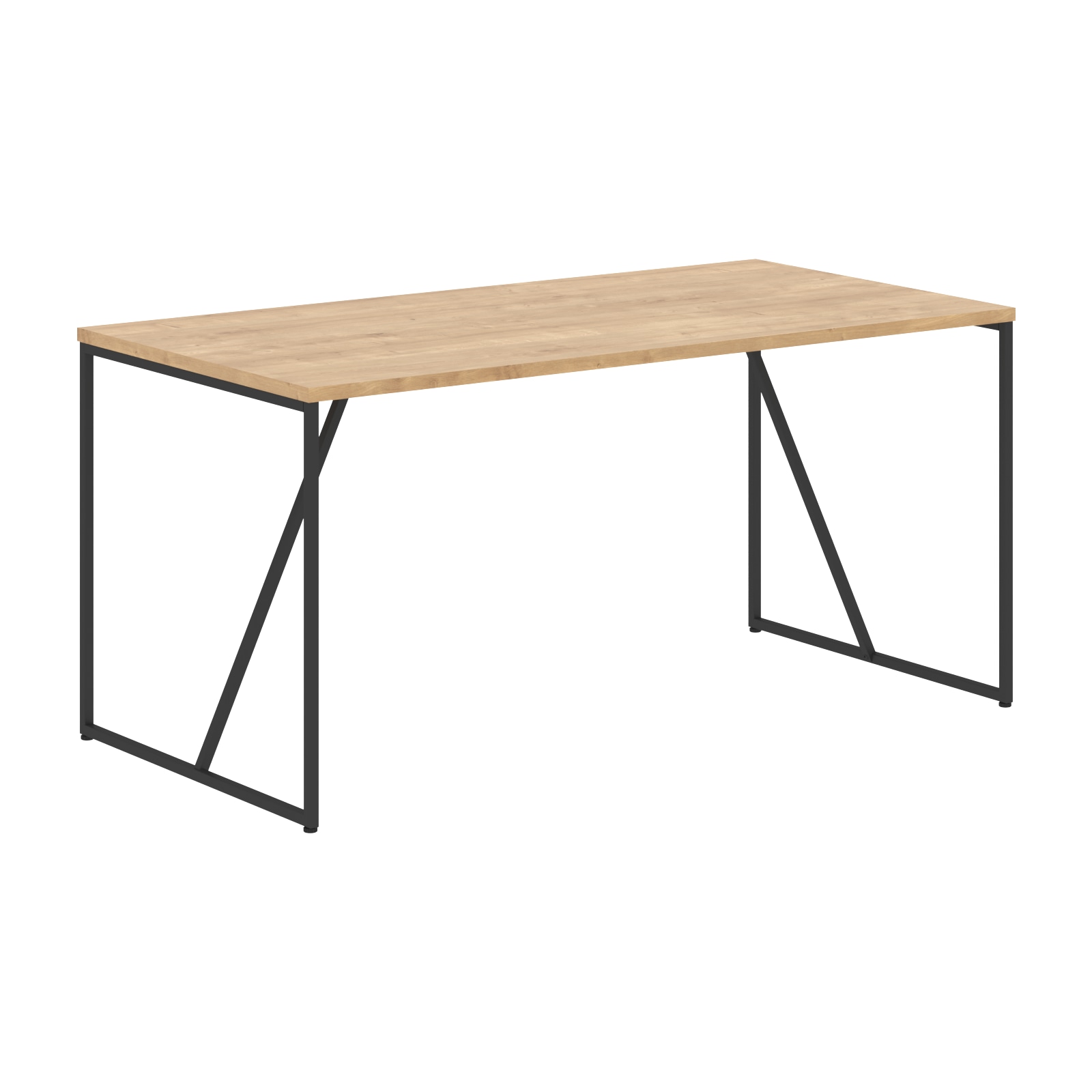 LST 1580 Стол LST 1580 Дуб Бофорд/Черный 1560х800х750 LOFTIS