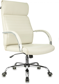  Кресло руководителя  T-8010SL  экокожа бежевая