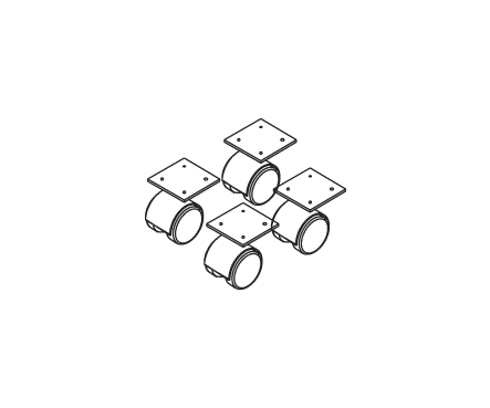 НТК-4 (H-50) Комплект колесный опор