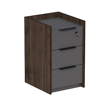 15ТПЯ-КЗ.604 Тумба подкатная, с ящ (метаб), с код замком (400*460*670)