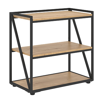 LMLC 80 Стеллаж LMLC 80 Дуб Бофорд/Черный 800х430х781 LOFTIS