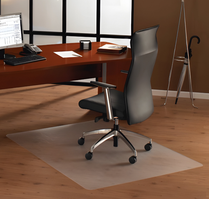 Коврик защитный для твердых напольных покрытий, износостойкий, FLOORTEX, прямоугольный, 90х120 см, толщина 1,7 мм  