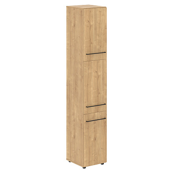 LHC 40.8 Шкаф колонка с 3-мя глухими малыми дверьми LHC 40.8 Дуб Бофорд 400х430х2253 LOFTIS