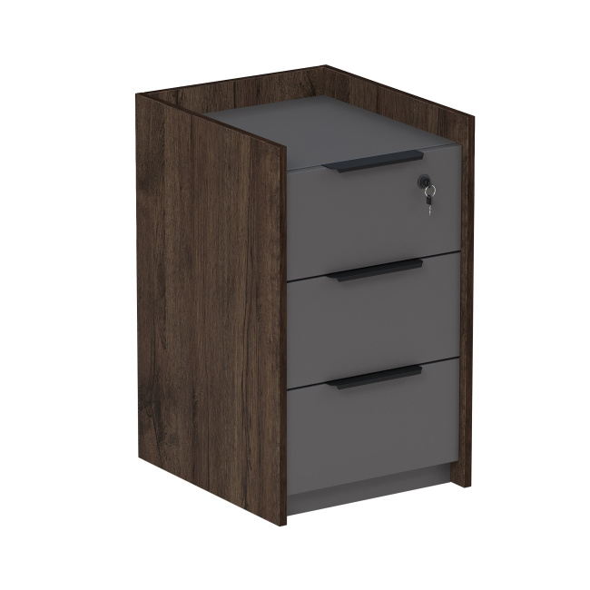 15ТПЯ-КЗ-ШД.604 Тумба подкатная, с ящ, с код замком (400*460*670)