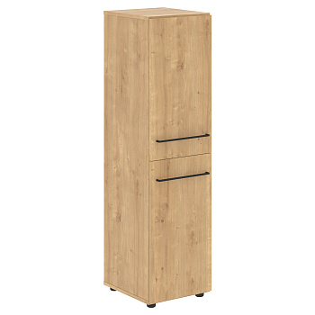 LMC 40.4 Шкаф колонка с 2-мя глухими малыми дверьми LMC 40.4 Дуб Бофорд 400х430х1517 LOFTIS